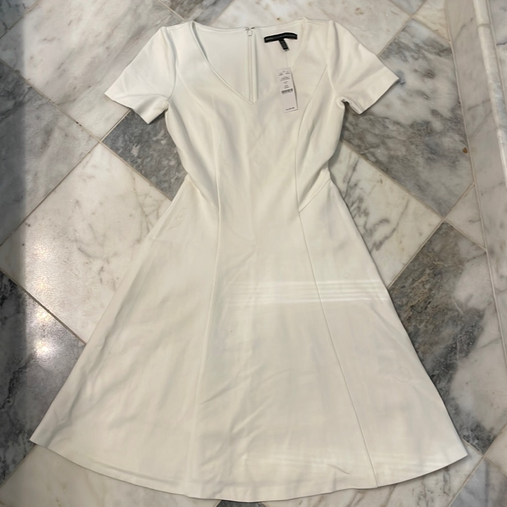 All season eru white classic WHBM dress! NWT🥰